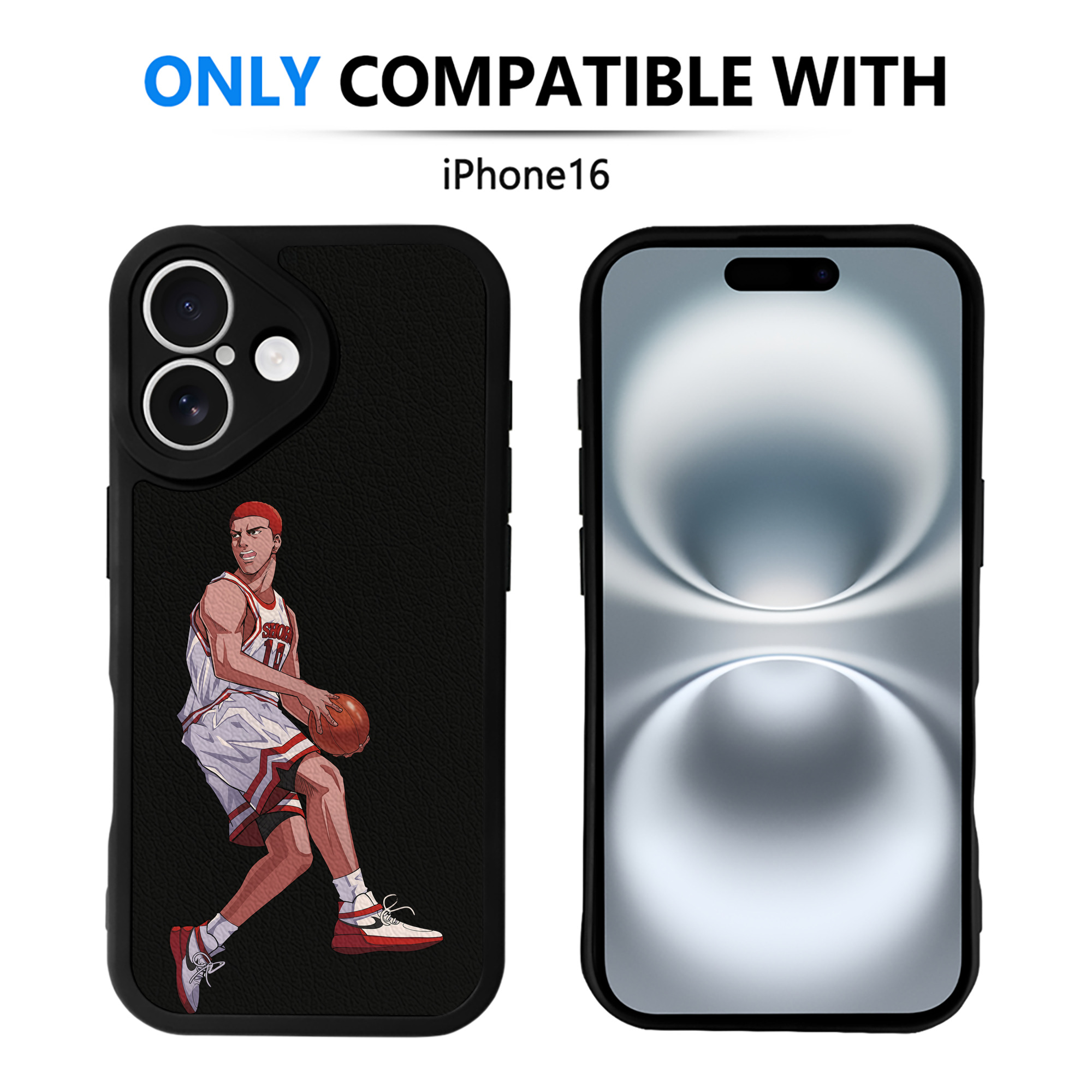 （画像用） SLAM DUNK／スラムダンク 【iPhone 16シリーズ対応】シリコンスマホケース（レザー調） 材質：シリコン